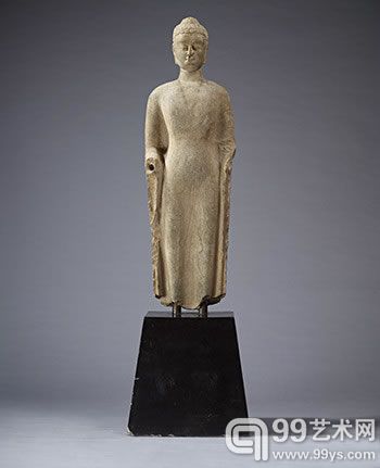 北齐 石雕释迦牟尼立像