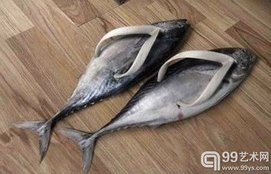 仿真鱼拖鞋