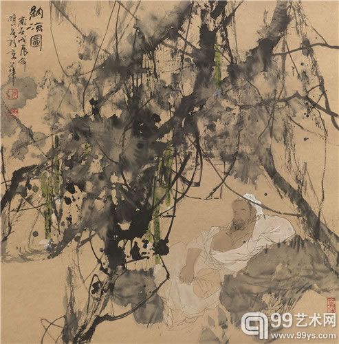 王明明(b.1952) 纳凉图