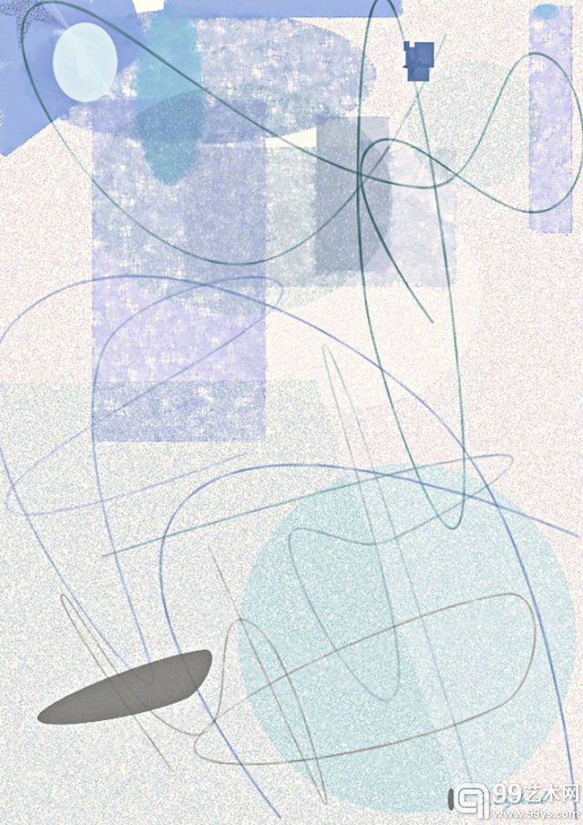 Sarah 的数字绘画作品，都是用眼睛画的