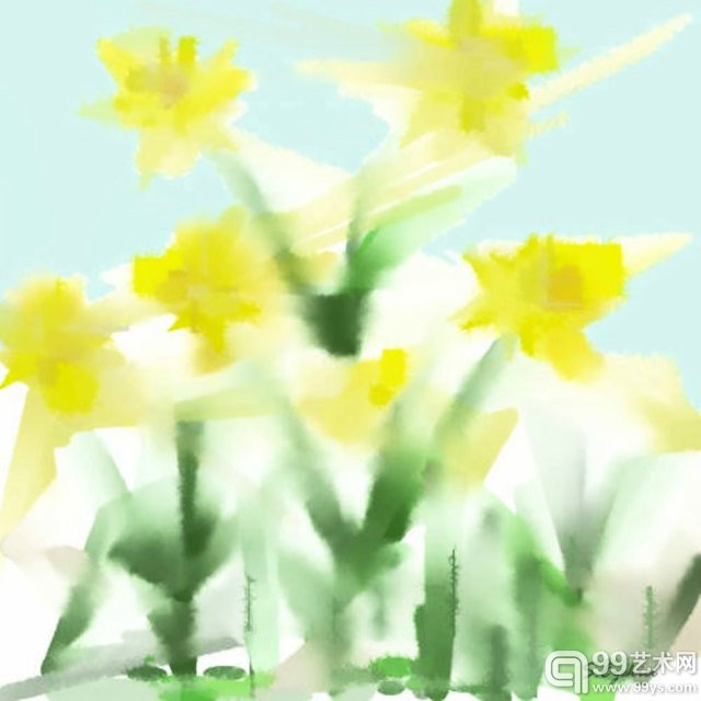 Sarah 的数字绘画作品，都是用眼睛画的