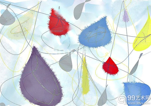 Sarah 的数字绘画作品，都是用眼睛画的