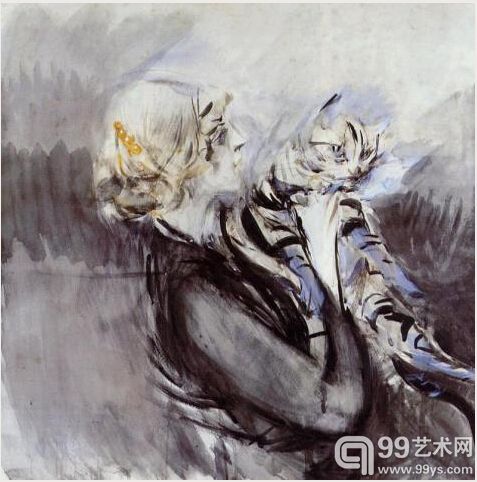 10.贝勒斯的《芭蕾舞女与黑猫》