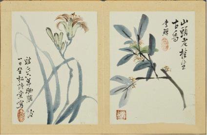  李 鱓(1686-1762) 花鸟十一开册(选一)