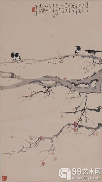 徐悲鸿 《四喜图》