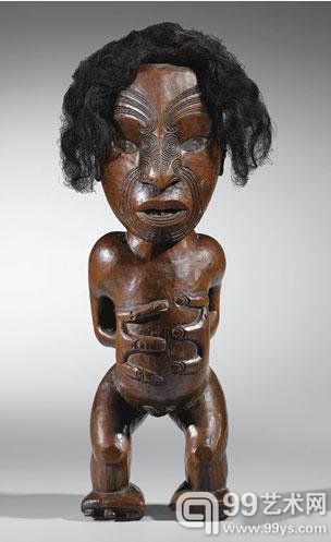 罕见新西兰毛利人雕像9月16日上拍巴黎苏富比