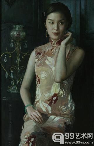 　陈逸鸣 爱的眼睛 120×75cm 油彩画布