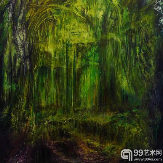 孙尧 密林 no.24 布面油画
