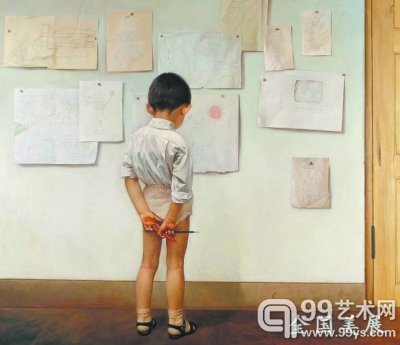 油画《未来世界》（作者：王晓明） 第六届全国美展金奖作品
