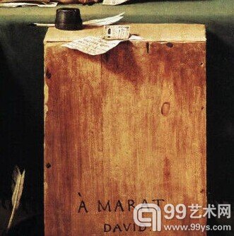 《马拉之死》局部3