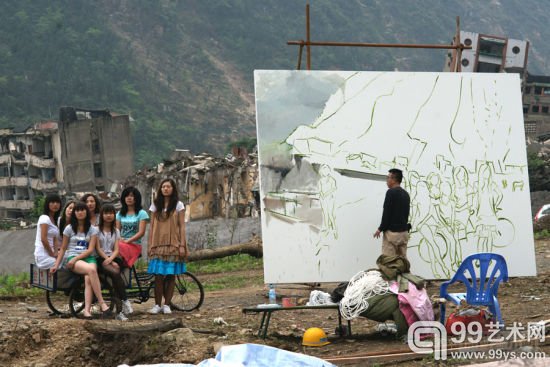 刘小东的其他创作现场