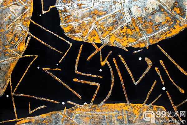 菲利浦——汪天亮，Lacquer，漆画，120x180cm