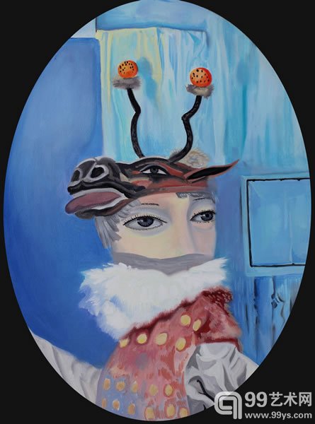 蓝舍文化 -----演员  30cm-40cm  2014 布上油画 熊宇 (1)