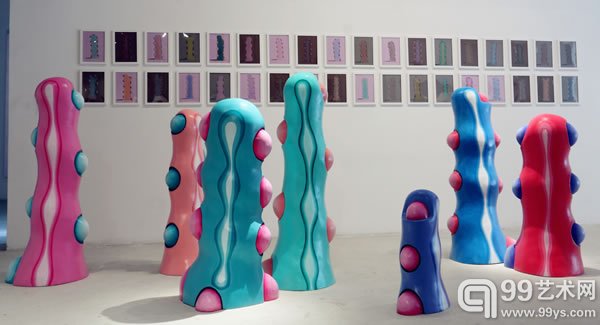 索美-甄妮《惜栖系列》 140×65×50cm×7 玻璃钢着色 2014年