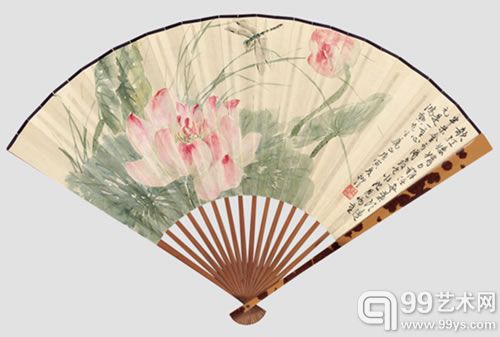 陆抑非、伊立勋荷花蜻蜓、隶书临《华山庙碑》