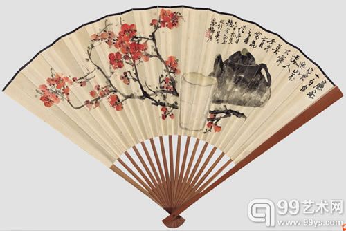 谢稚柳、梁天眷消夏图、楷书《东居杂诗》