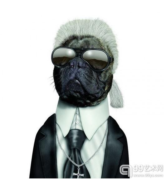 老佛爷卡尔 拉格斐（真像！）​​