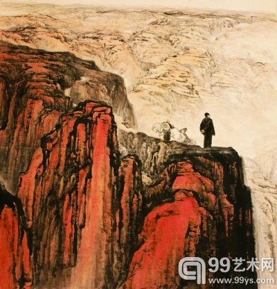  转战陕北（国画） 石鲁 中国国家博物馆藏