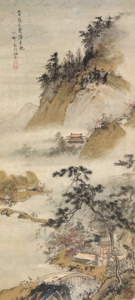 胡也佛(1908-1980)春游不觉归来晚