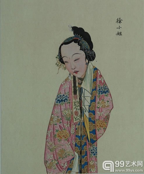 梅兰芳藏清宫戏曲人物画