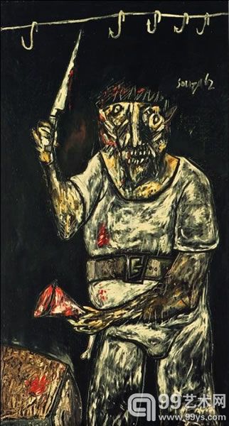 Francis Newton Souza，《The Butcher》估价：1,500,000至2,000,000美元