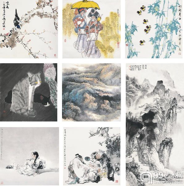 当代中青年画家保真专题作品选