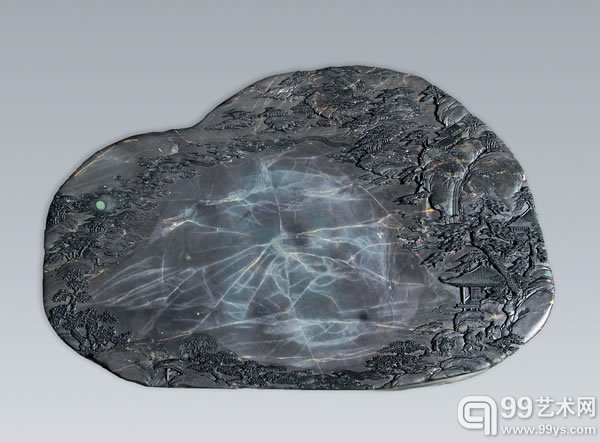 高要名砚斋《太湖秋色砚》 老坑 53×35×5cm