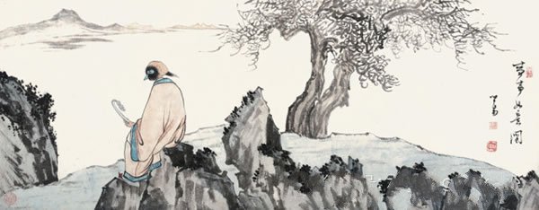 溥儒 事事如意图纸本镜心37 × 94 cm