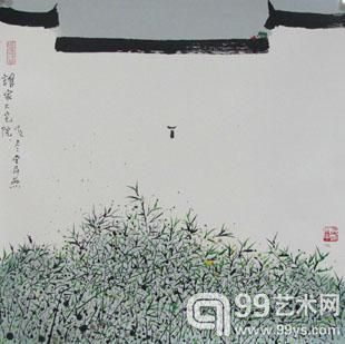  吴冠中《飞尽堂前燕(25/100)》(