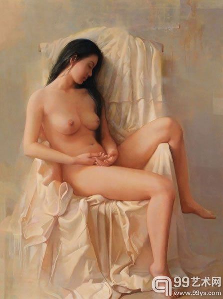  毛以岗《夏至》2006年作油彩画布80×63cm. （31.4×24.8in.）