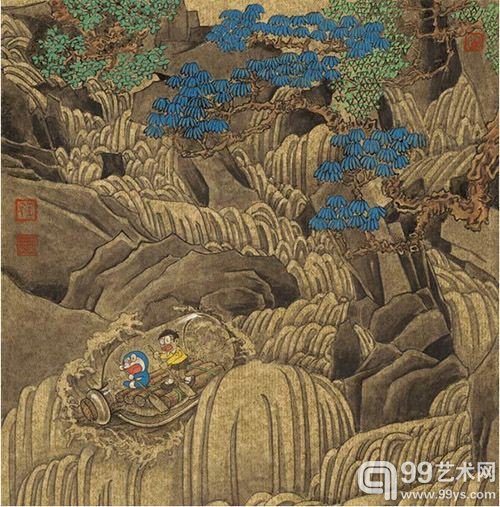 穿越的蓝胖子