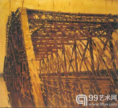 许江（b.1955）《红桥》布面油画180×200cm2002年