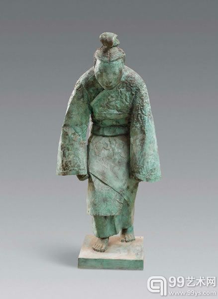 蔡志松（b.1972）故国风1铸铜雕塑4/884×40×40cm2001年
