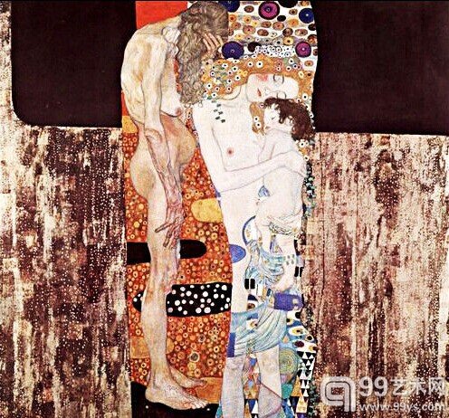 克里姆特《女人的三个年龄》，1905年