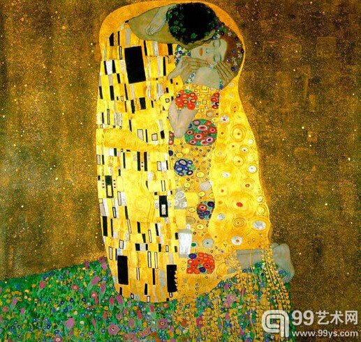 克里姆特《吻》,1908年