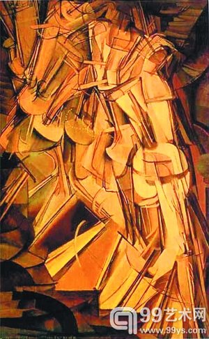 杜尚作品《下楼梯的裸女》