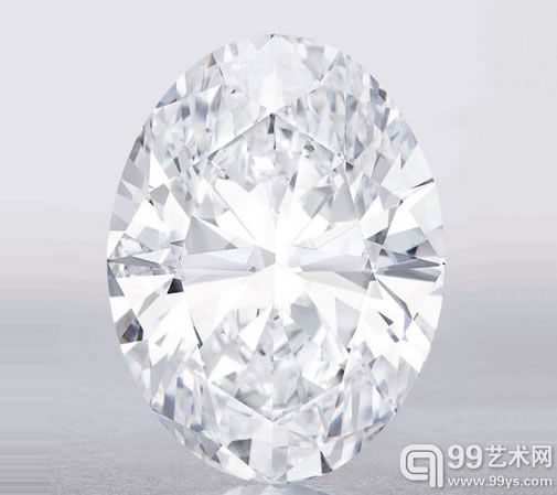 全球最大颗椭圆形D色无瑕钻石