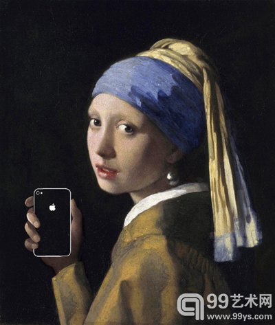 改自荷兰画家Johannes Vermeer的“Girl with a Pearl Earring”