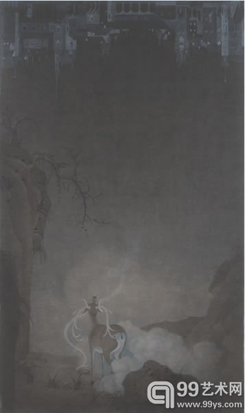 肖旭马可·波罗之诗96×55cm纸本设色2013