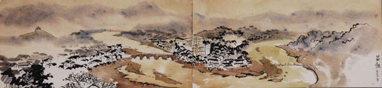 周昌毂 《江城全景》