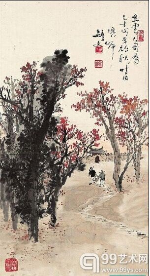高剑父 初秋图