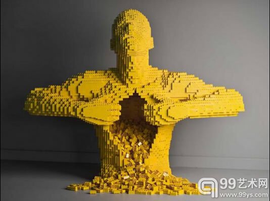 艺术家内森·萨瓦亚乐高积木作品