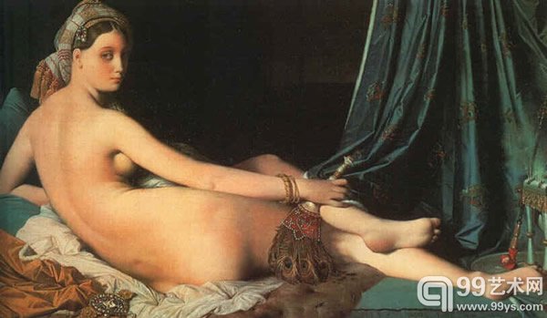 《大宫女》（The Grand Odalisque），1814年，收藏于卢浮宫