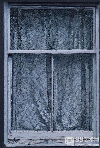 Lot 173袁远《小屋窗户I》2012 年作油彩 画布125 x 80 cm