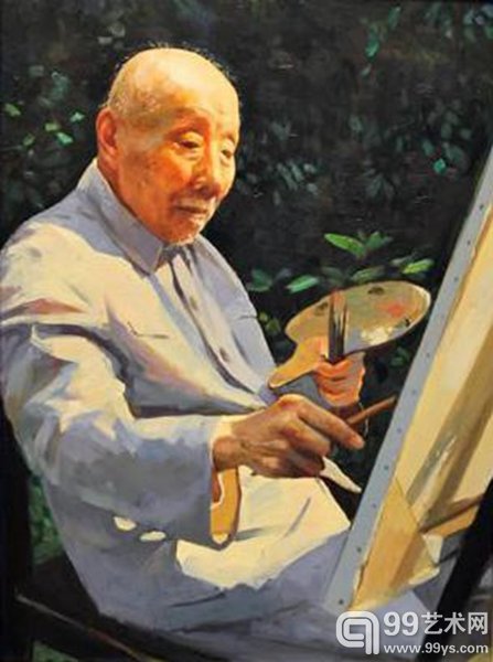 李醉油画《颜文樑》