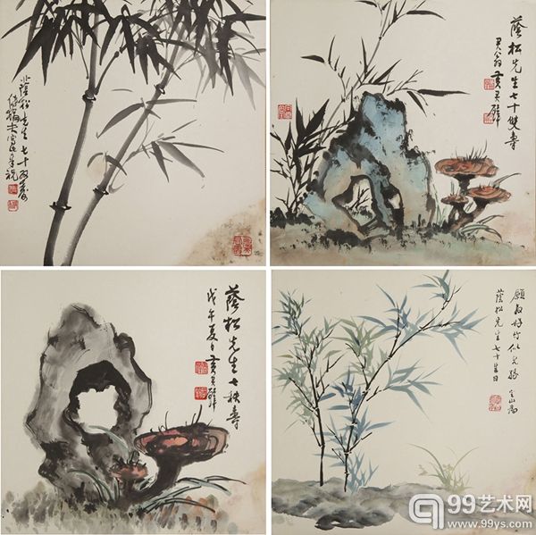 黄君璧 等 祝寿册