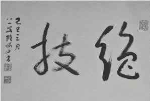 无论是“技绝”还是“绝技”，都可以感受到这位老掌门身上散发出的力量。