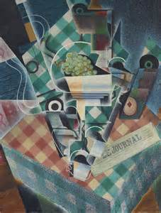 格里斯，《Nature morte à la nappe à carreaux》