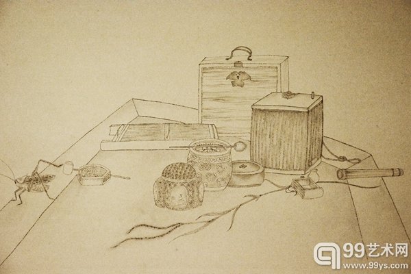 7 胡建君白描  七月在野（局部）