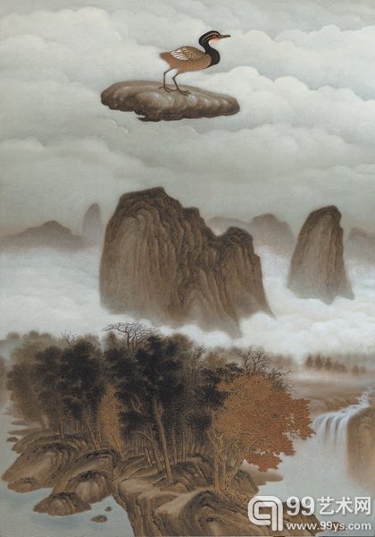 高惠君 Gao Huijun 云外寒暖吾自知 I Know the Weather Beyond the Clouds 丙烯布面 Acrylic on Canvas 200x140cm 2013.jpg
